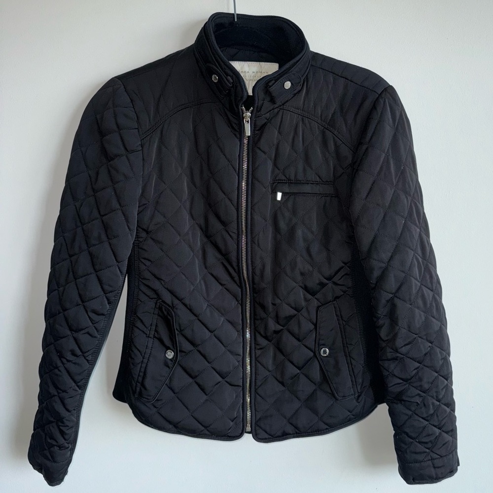 Zara Black Quilted Jacket